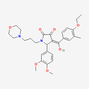 5-(3,4-Dimethoxyphenyl)-4-(4-ethoxy-3-methylbenzoyl)-3-hydroxy-1-[3-(4-morpholinyl)propyl]-1,5-dihydro-2H-pyrrol-2-one