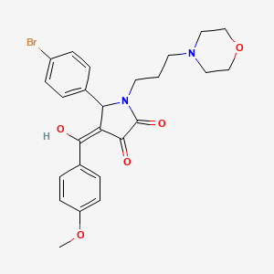 5-(4-bromophenyl)-3-hydroxy-4-[(4-methoxyphenyl)carbonyl]-1-[3-(morpholin-4-yl)propyl]-1,5-dihydro-2H-pyrrol-2-one