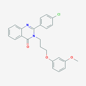 2-(4-chlorophenyl)-3-[3-(3-methoxyphenoxy)propyl]quinazolin-4(3H)-one