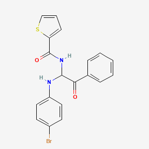 N-{1-[(4-bromophenyl)amino]-2-oxo-2-phenylethyl}thiophene-2-carboxamide