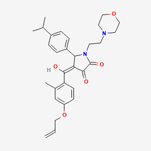 3-hydroxy-4-{[2-methyl-4-(prop-2-en-1-yloxy)phenyl]carbonyl}-1-[2-(morpholin-4-yl)ethyl]-5-[4-(propan-2-yl)phenyl]-1,5-dihydro-2H-pyrrol-2-one