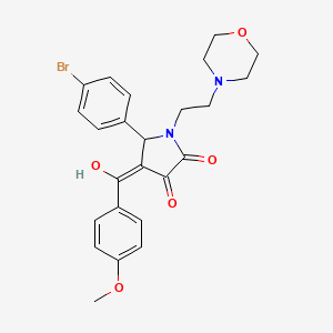 5-(4-bromophenyl)-3-hydroxy-4-[(4-methoxyphenyl)carbonyl]-1-[2-(morpholin-4-yl)ethyl]-1,5-dihydro-2H-pyrrol-2-one