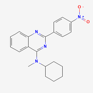 N-cyclohexyl-N-methyl-2-(4-nitrophenyl)quinazolin-4-amine