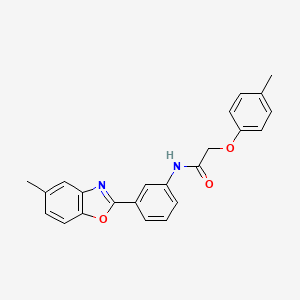 N-[3-(5-methyl-1,3-benzoxazol-2-yl)phenyl]-2-(4-methylphenoxy)acetamide