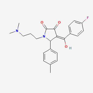 1-[3-(dimethylamino)propyl]-4-(4-fluorobenzoyl)-3-hydroxy-5-(4-methylphenyl)-2,5-dihydro-1H-pyrrol-2-one