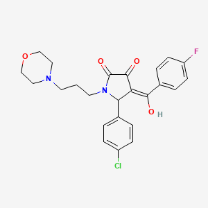 5-(4-chlorophenyl)-4-(4-fluorobenzoyl)-3-hydroxy-1-[3-(morpholin-4-yl)propyl]-2,5-dihydro-1H-pyrrol-2-one