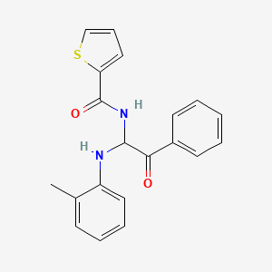 N-{1-[(2-methylphenyl)amino]-2-oxo-2-phenylethyl}thiophene-2-carboxamide