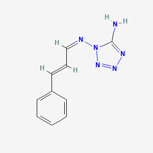 N~1~-[(1Z,2E)-3-phenylprop-2-en-1-ylidene]-1H-tetrazole-1,5-diamine