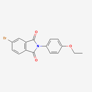 molecular formula C16H12BrNO3 B11628150 5-bromo-2-(4-ethoxyphenyl)-1H-isoindole-1,3(2H)-dione 