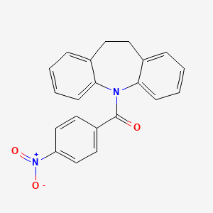 10,11-dihydro-5H-dibenzo[b,f]azepin-5-yl(4-nitrophenyl)methanone