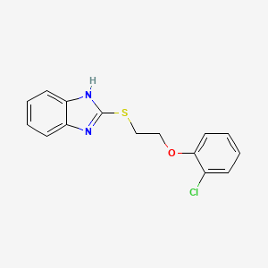 2-{[2-(2-chlorophenoxy)ethyl]sulfanyl}-1H-benzimidazole