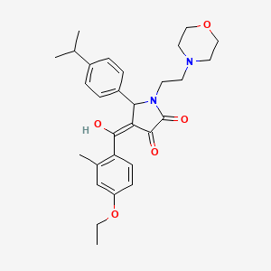 4-(4-ethoxy-2-methylbenzoyl)-3-hydroxy-1-[2-(morpholin-4-yl)ethyl]-5-[4-(propan-2-yl)phenyl]-2,5-dihydro-1H-pyrrol-2-one