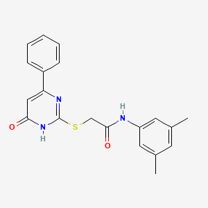 N-(3,5-dimethylphenyl)-2-[(4-hydroxy-6-phenylpyrimidin-2-yl)sulfanyl]acetamide