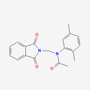 molecular formula C19H18N2O3 B11628357 N-(2,5-dimethylphenyl)-N-[(1,3-dioxoisoindol-2-yl)methyl]acetamide 