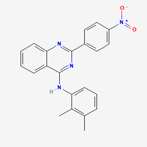 molecular formula C22H18N4O2 B11628381 N-(2,3-dimethylphenyl)-2-(4-nitrophenyl)quinazolin-4-amine 