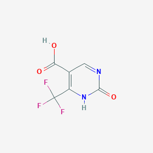 molecular formula C6H3F3N2O3 B116284 2-Hydroxy-4-(trifluoromethyl)pyrimidine-5-carboxylic acid CAS No. 154934-95-9