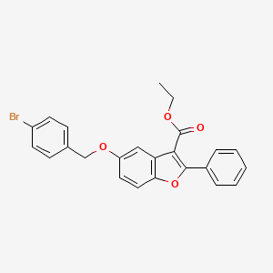 Ethyl 5-[(4-bromophenyl)methoxy]-2-phenyl-1-benzofuran-3-carboxylate