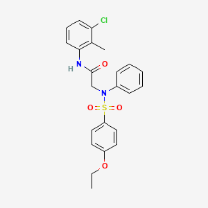 N-(3-Chloro-2-methylphenyl)-2-(N-phenyl4-ethoxybenzenesulfonamido)acetamide