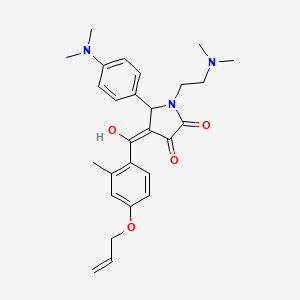 4-[4-(allyloxy)-2-methylbenzoyl]-1-[2-(dimethylamino)ethyl]-5-[4-(dimethylamino)phenyl]-3-hydroxy-1,5-dihydro-2H-pyrrol-2-one