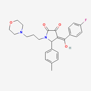 4-(4-fluorobenzoyl)-3-hydroxy-5-(4-methylphenyl)-1-[3-(4-morpholinyl)propyl]-1,5-dihydro-2H-pyrrol-2-one