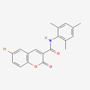 6-bromo-2-oxo-N-(2,4,6-trimethylphenyl)-2H-chromene-3-carboxamide