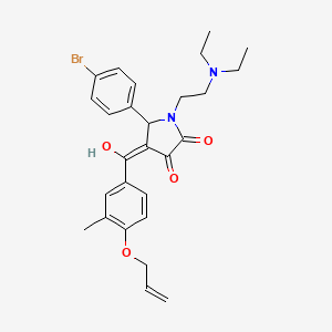 4-[4-(allyloxy)-3-methylbenzoyl]-5-(4-bromophenyl)-1-[2-(diethylamino)ethyl]-3-hydroxy-1,5-dihydro-2H-pyrrol-2-one