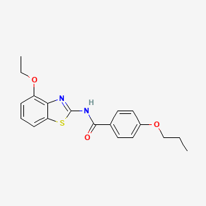 N-(4-ethoxy-1,3-benzothiazol-2-yl)-4-propoxybenzamide