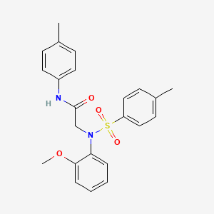 2-[N-(2-Methoxyphenyl)4-methylbenzenesulfonamido]-N-(4-methylphenyl)acetamide