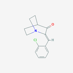 (2Z)-2-[(2-chlorophenyl)methylidene]-1-azabicyclo[2.2.2]octan-3-one