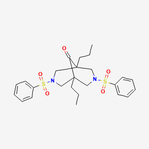 3,7-Bis(benzenesulfonyl)-1,5-dipropyl-3,7-diazabicyclo[3.3.1]nonan-9-one