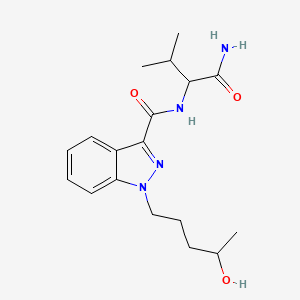 molecular formula C18H26N4O3 B1162874 N-(1-氨基-3-甲基-1-氧代丁-2-基)-1-(4-羟基戊基)-1H-吲唑-3-甲酰胺 