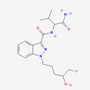 molecular formula C18H25FN4O3 B1162875 5-fluoro AB-PINACA N-(4-hydroxypentyl) metabolite 