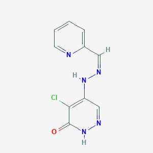 (Z)-4-chloro-5-(2-(pyridin-2-ylmethylene)hydrazinyl)pyridazin-3(2H)-one