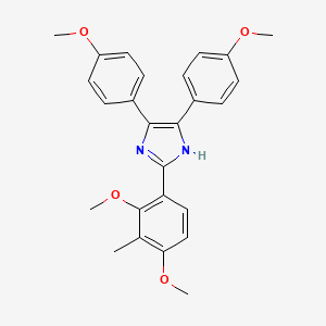 2-(2,4-dimethoxy-3-methylphenyl)-4,5-bis(4-methoxyphenyl)-1H-imidazole