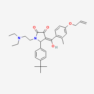 5-(4-tert-butylphenyl)-1-[2-(diethylamino)ethyl]-3-hydroxy-4-{[2-methyl-4-(prop-2-en-1-yloxy)phenyl]carbonyl}-1,5-dihydro-2H-pyrrol-2-one