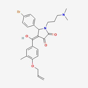 5-(4-bromophenyl)-1-[3-(dimethylamino)propyl]-3-hydroxy-4-{[3-methyl-4-(prop-2-en-1-yloxy)phenyl]carbonyl}-1,5-dihydro-2H-pyrrol-2-one