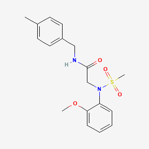 2-[N-(2-Methoxyphenyl)methanesulfonamido]-N-[(4-methylphenyl)methyl]acetamide