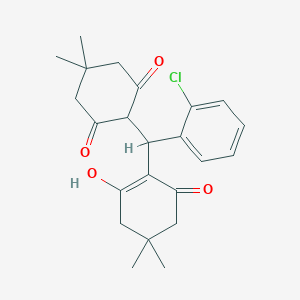 2-[(2-Chlorophenyl)(2-hydroxy-4,4-dimethyl-6-oxocyclohex-1-en-1-yl)methyl]-5,5-dimethylcyclohexane-1,3-dione