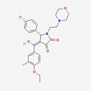 5-(4-Bromophenyl)-4-(4-ethoxy-3-methylbenzoyl)-3-hydroxy-1-[2-(4-morpholinyl)ethyl]-1,5-dihydro-2H-pyrrol-2-one