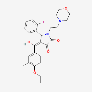 4-(4-ethoxy-3-methylbenzoyl)-5-(2-fluorophenyl)-3-hydroxy-1-[2-(morpholin-4-yl)ethyl]-2,5-dihydro-1H-pyrrol-2-one