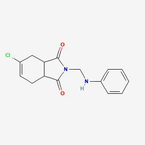 5-chloro-2-[(phenylamino)methyl]-3a,4,7,7a-tetrahydro-1H-isoindole-1,3(2H)-dione