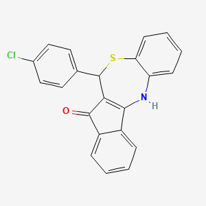 6-(4-chlorophenyl)-6,12-dihydro-7H-indeno[2,1-c][1,5]benzothiazepin-7-one