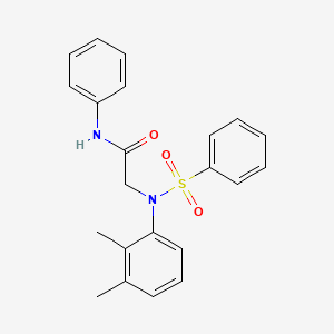 2-[N-(2,3-Dimethylphenyl)benzenesulfonamido]-N-phenylacetamide