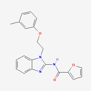 N-{1-[2-(3-methylphenoxy)ethyl]-1H-benzimidazol-2-yl}-2-furamide