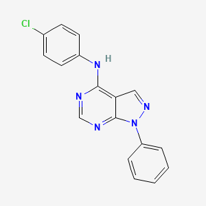 N-(4-Chlorophenyl)-1-phenyl-1H-pyrazolo[3,4-d]pyrimidin-4-amine