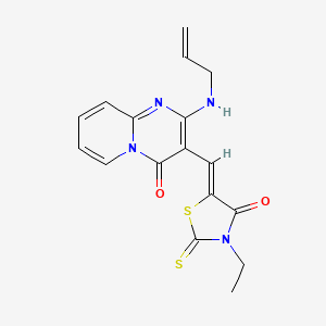 2-(allylamino)-3-[(Z)-(3-ethyl-4-oxo-2-thioxo-1,3-thiazolidin-5-ylidene)methyl]-4H-pyrido[1,2-a]pyrimidin-4-one