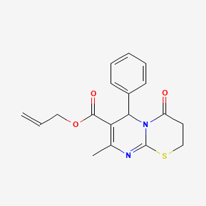 prop-2-en-1-yl 8-methyl-4-oxo-6-phenyl-3,4-dihydro-2H,6H-pyrimido[2,1-b][1,3]thiazine-7-carboxylate