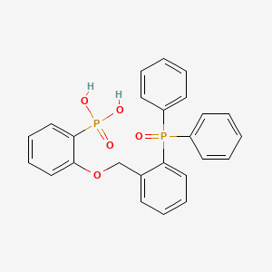 molecular formula C25H22O5P2 B11629355 (2-{[2-(Diphenylphosphoryl)benzyl]oxy}phenyl)phosphonic acid 