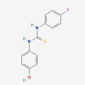 molecular formula C13H11FN2OS B11629437 1-(4-Fluorophenyl)-3-(4-hydroxyphenyl)thiourea CAS No. 370-27-4