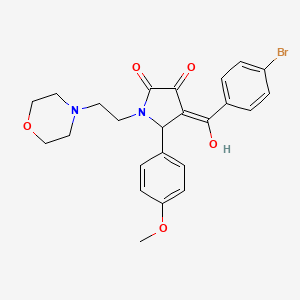 4-[(4-bromophenyl)carbonyl]-3-hydroxy-5-(4-methoxyphenyl)-1-[2-(morpholin-4-yl)ethyl]-1,5-dihydro-2H-pyrrol-2-one